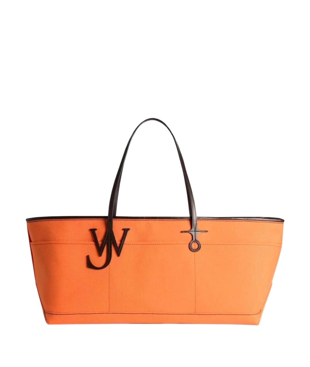 J.W.ANDERSON Оранжевая хлопковая сумка тоут, фото 1