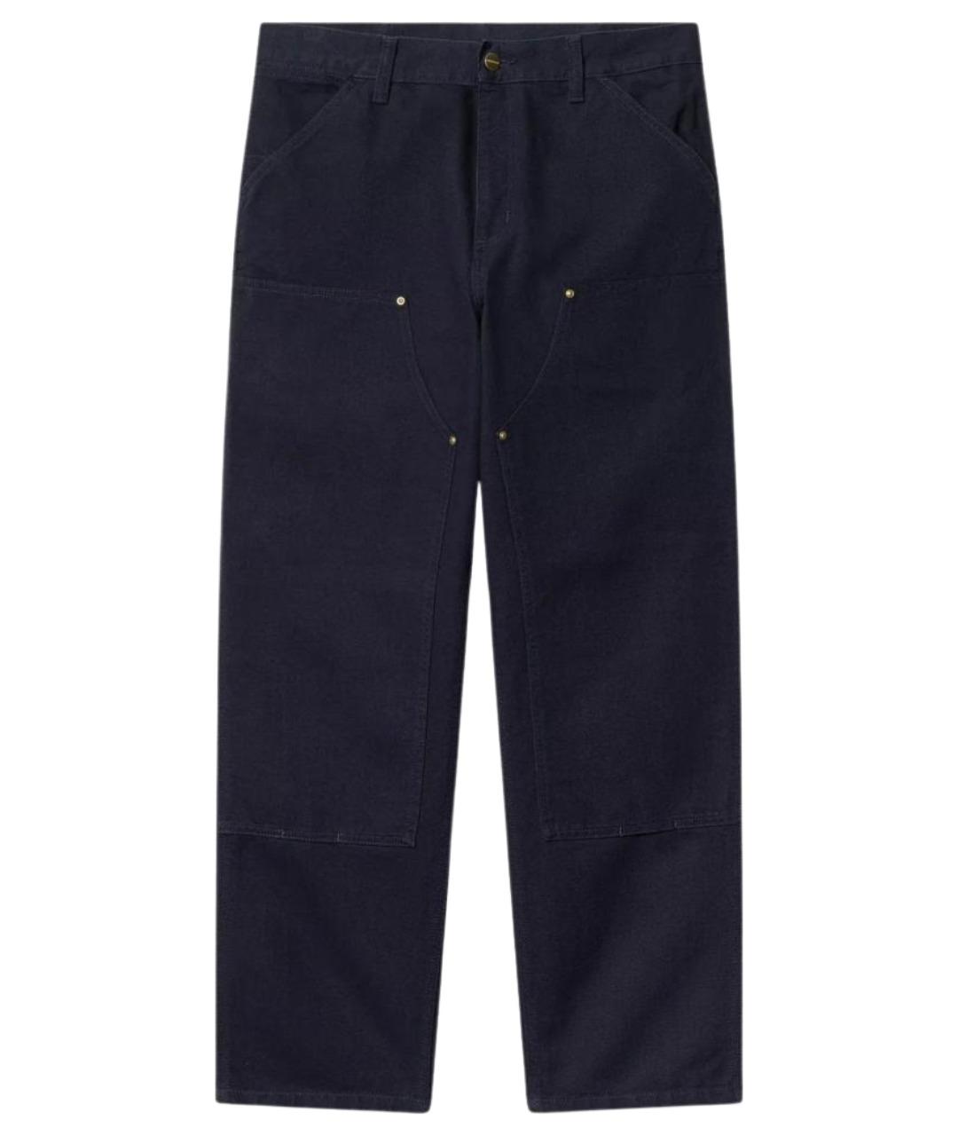 CARHARTT WIP Темно-синие хлопковые повседневные брюки, фото 1