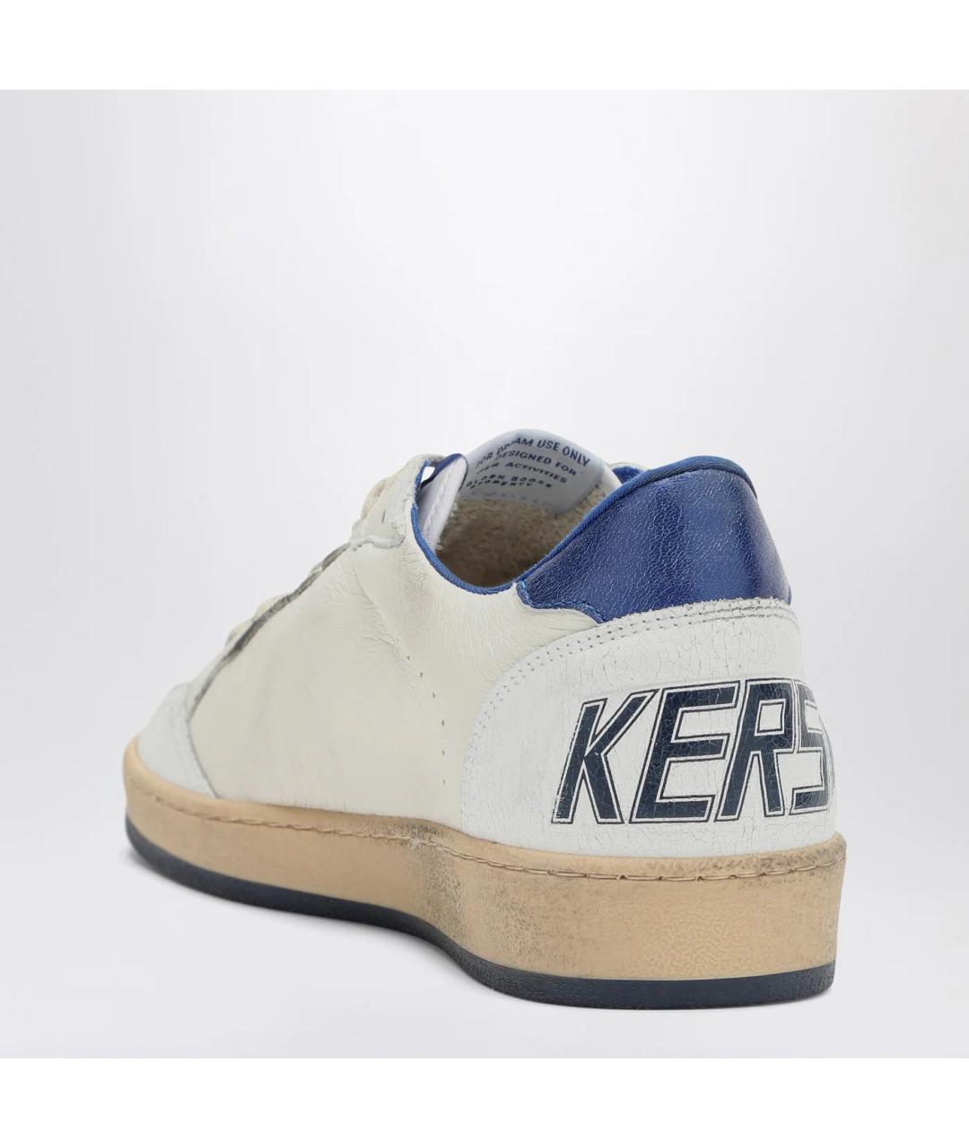 GOLDEN GOOSE DELUXE BRAND Белые кожаные низкие кроссовки / кеды, фото 2