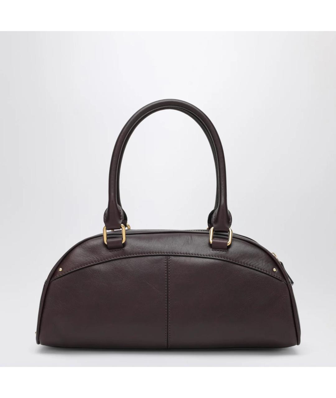 CHLOE Бордовая кожаная сумка тоут, фото 2