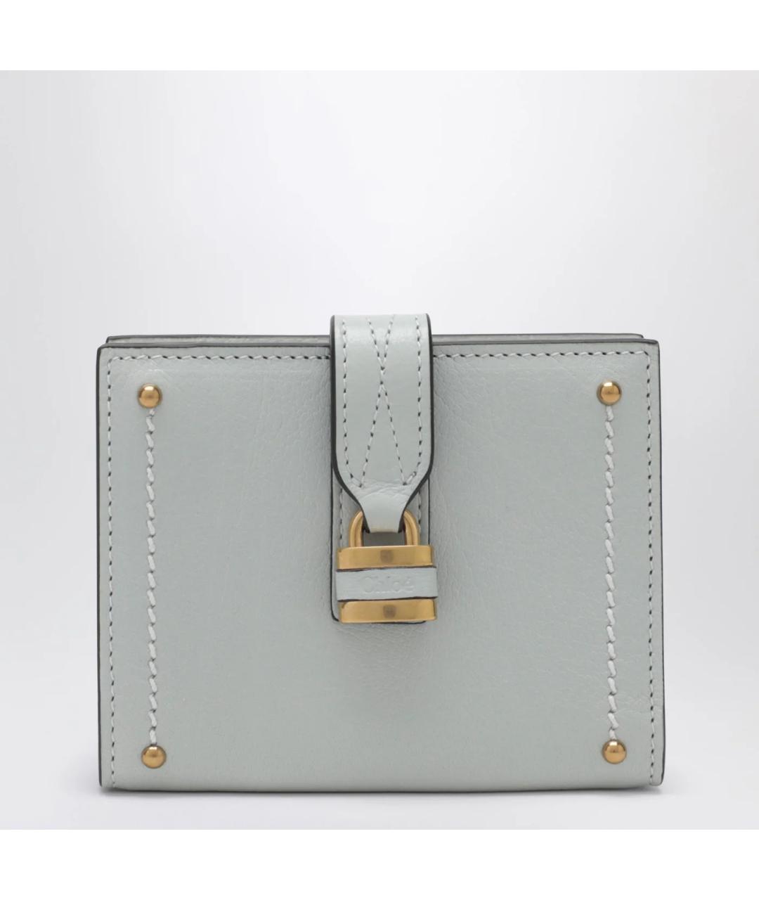 CHLOE Голубой кожаный кошелек, фото 3