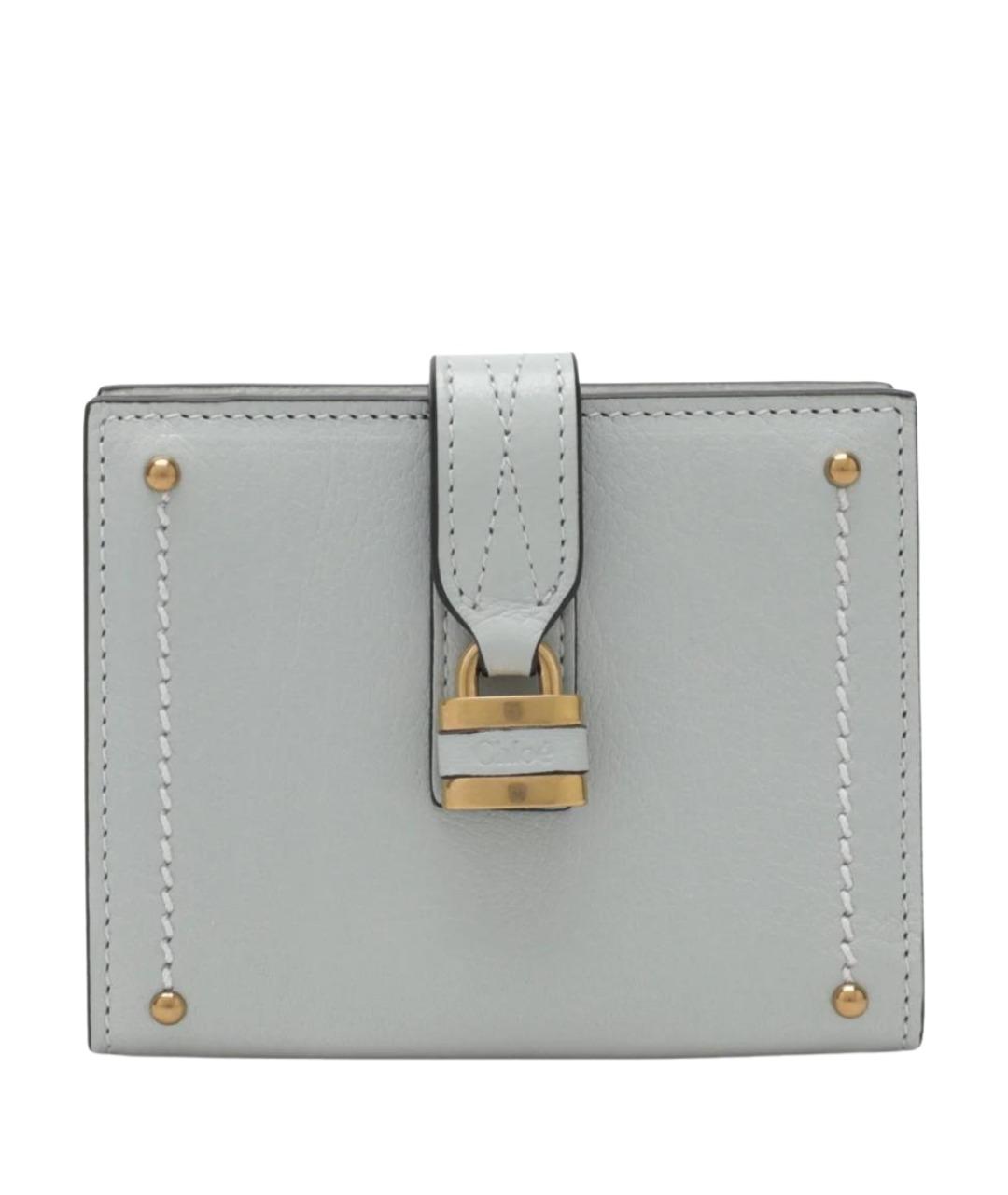 CHLOE Голубой кожаный кошелек, фото 1