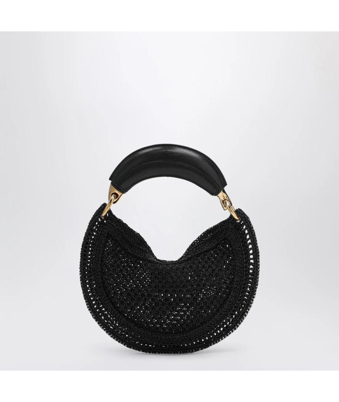 CHLOE Черная пелетеная сумка с короткими ручками, фото 2