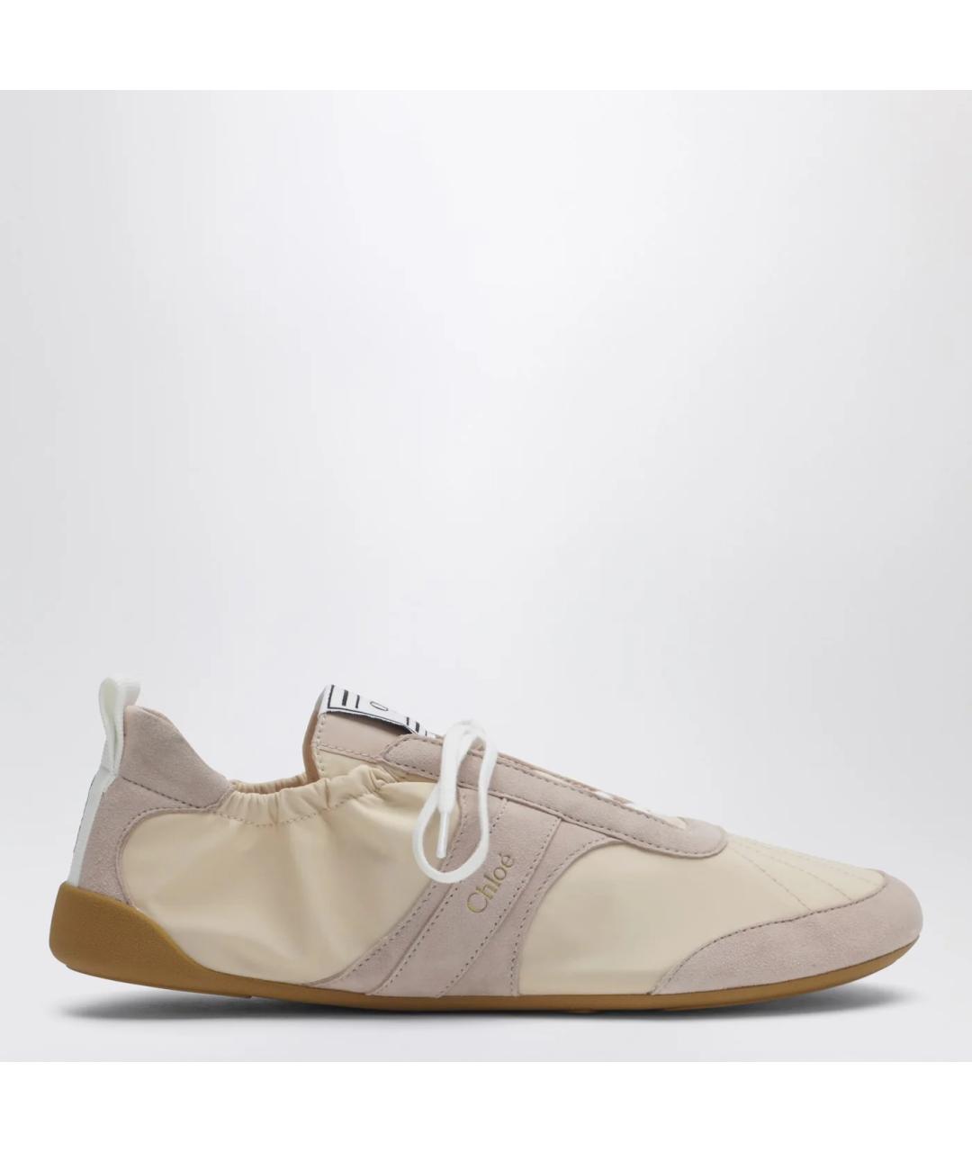 CHLOE Бежевые текстильные кроссовки, фото 3