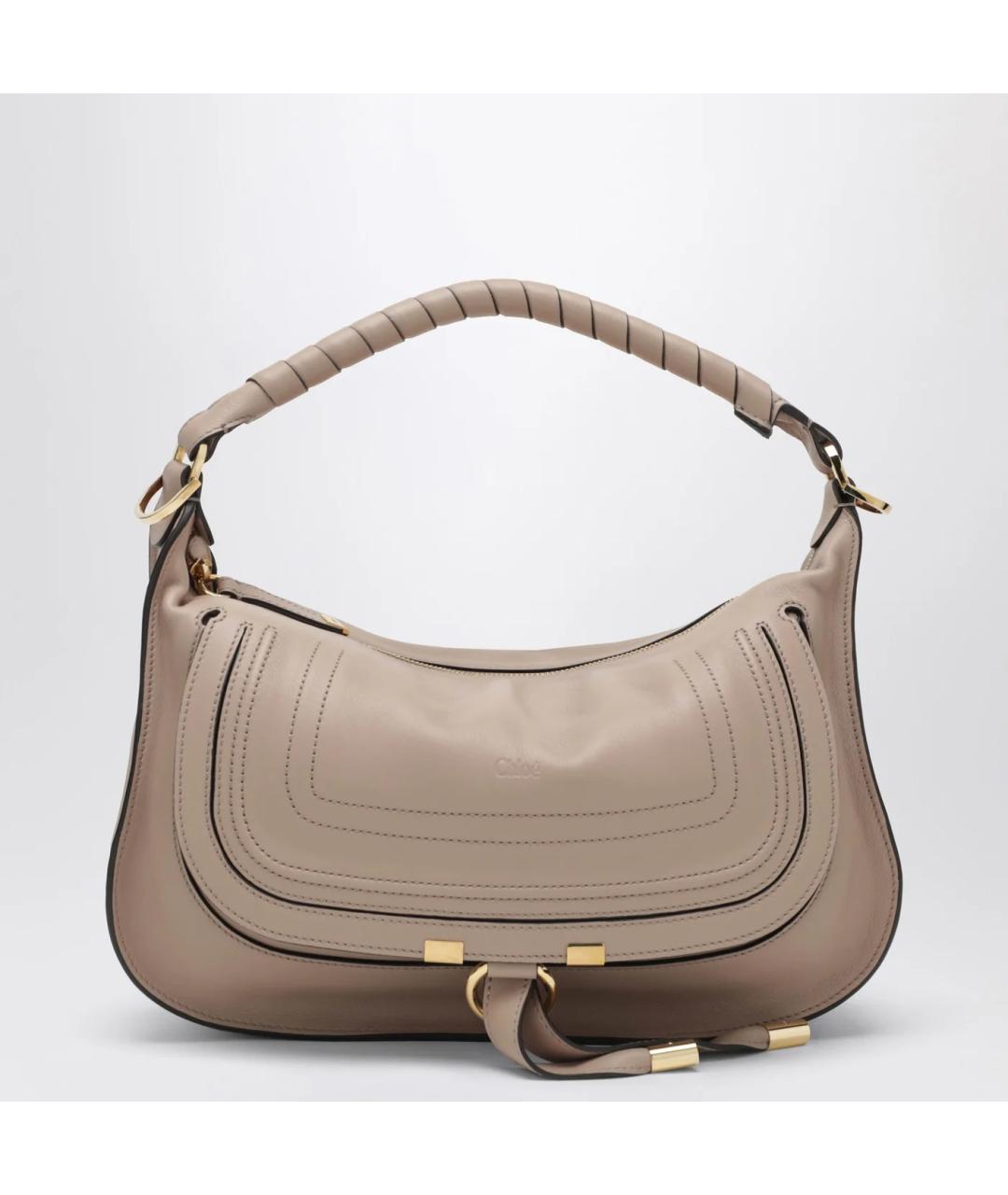 CHLOE Бежевая кожаная сумка через плечо, фото 3