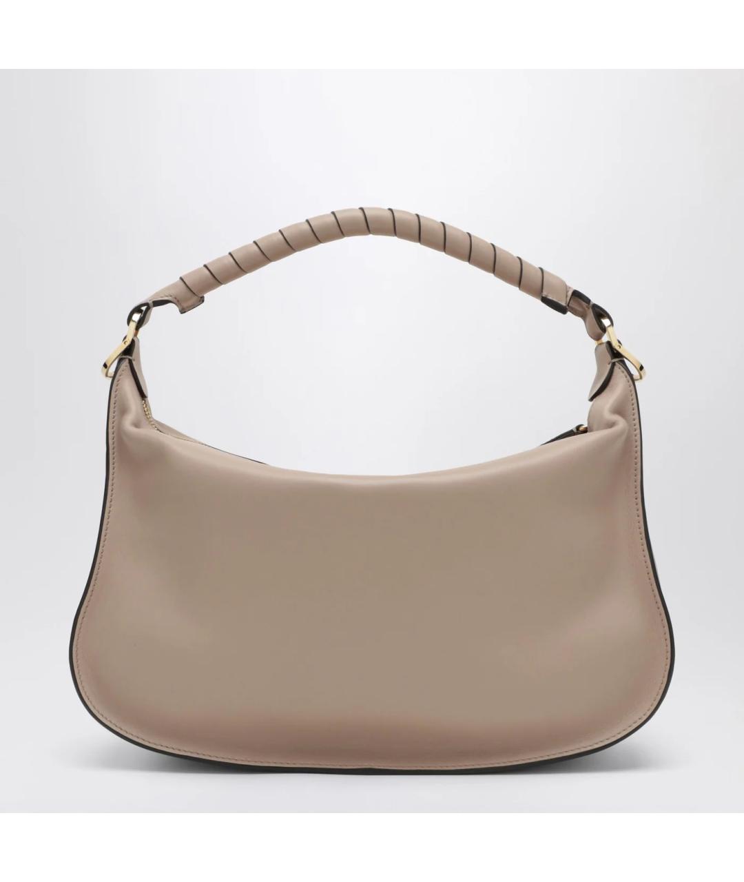 CHLOE Бежевая кожаная сумка через плечо, фото 2