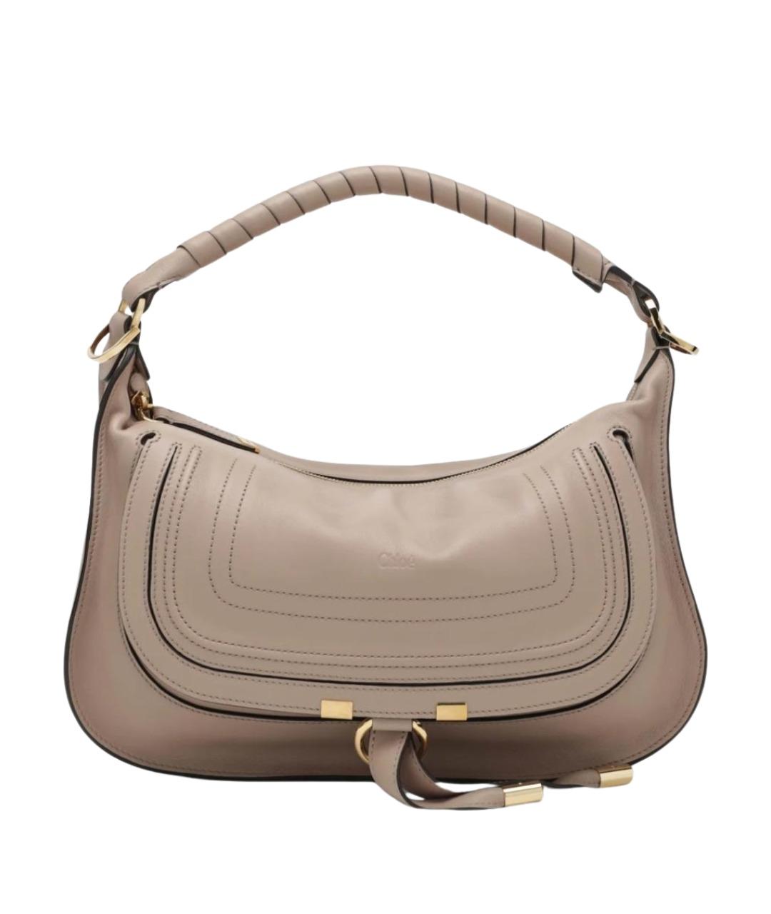 CHLOE Бежевая кожаная сумка через плечо, фото 1