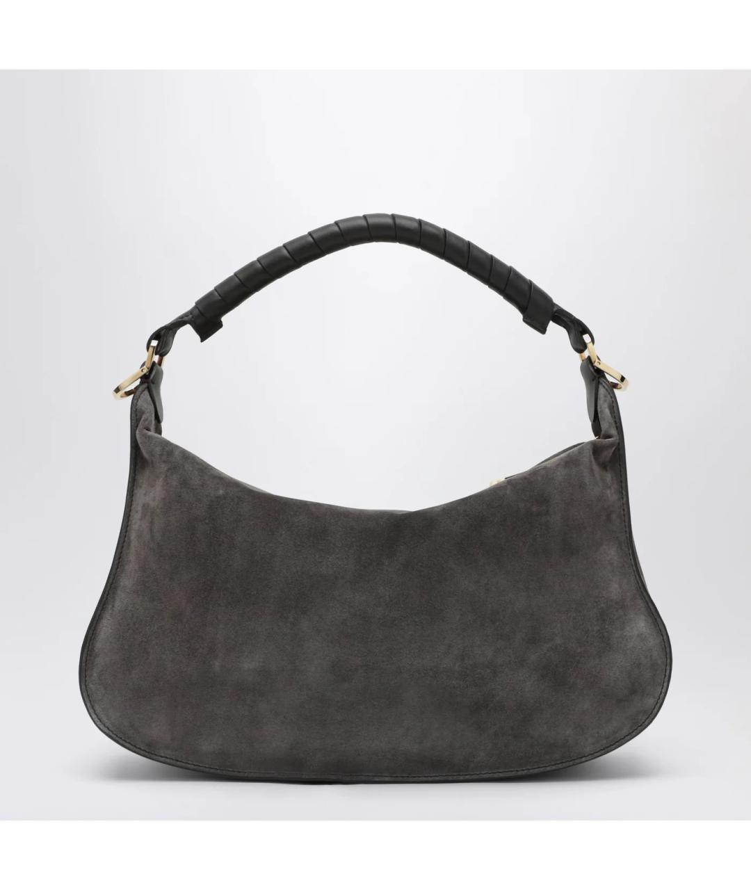 CHLOE Коричневая замшевая сумка через плечо, фото 2