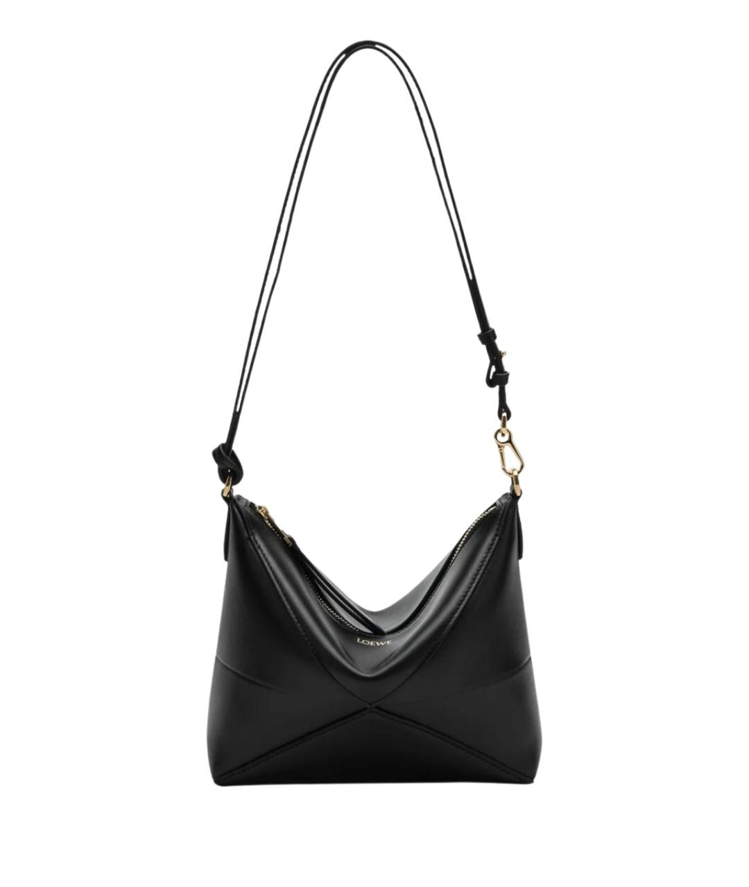 LOEWE Черная кожаная сумка через плечо, фото 1