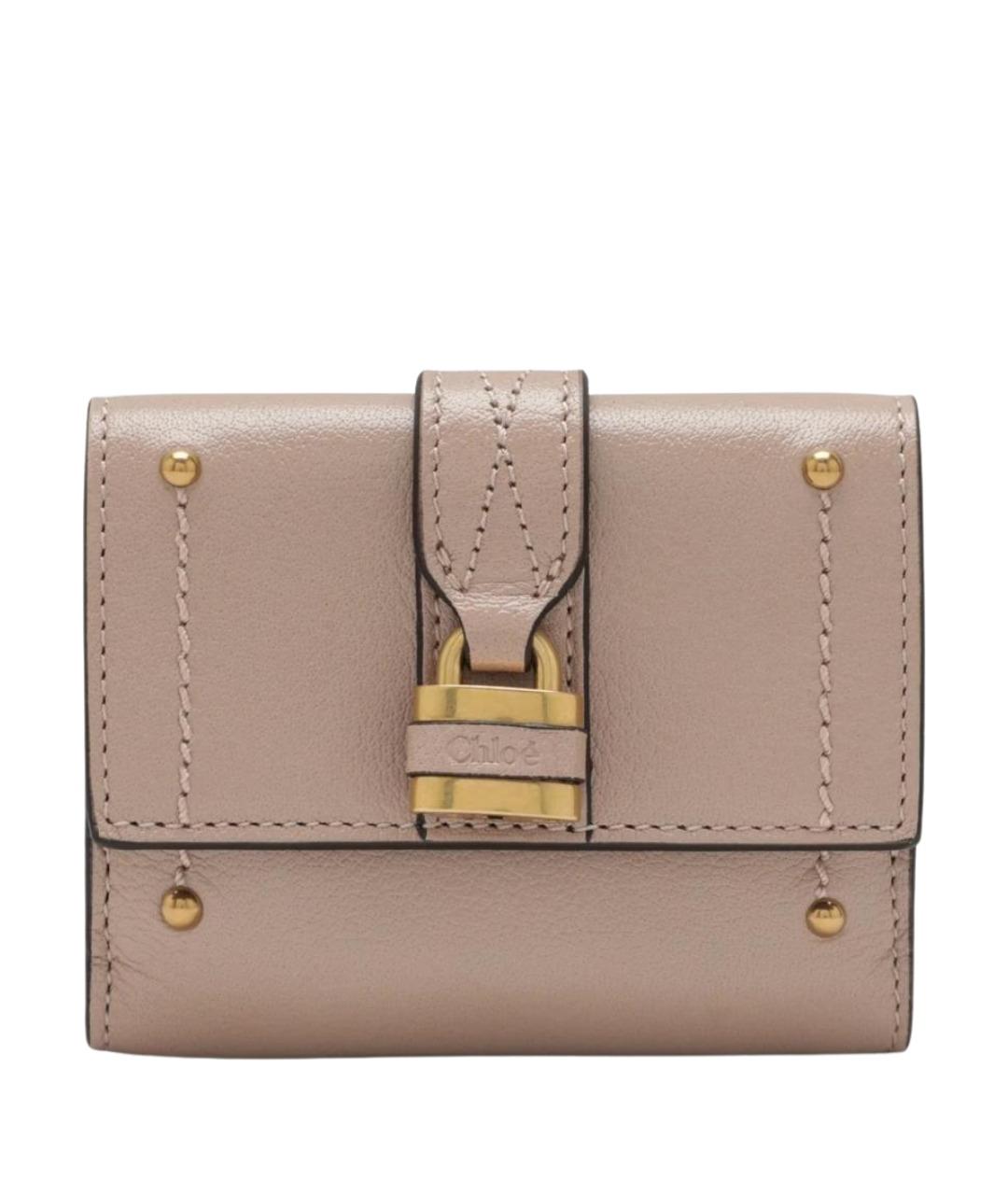 CHLOE Розовый кожаный кошелек, фото 1