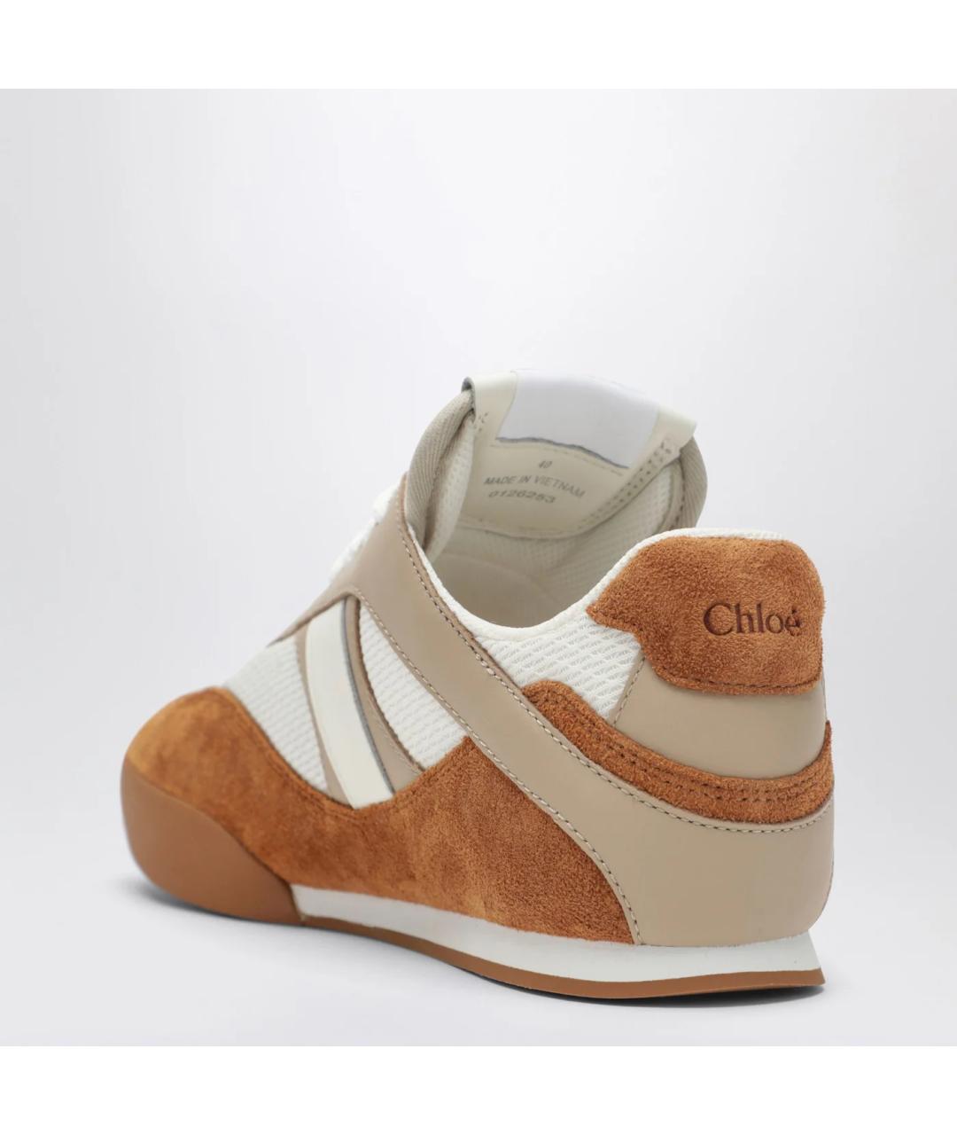 CHLOE Коричневые синтетические кроссовки, фото 2