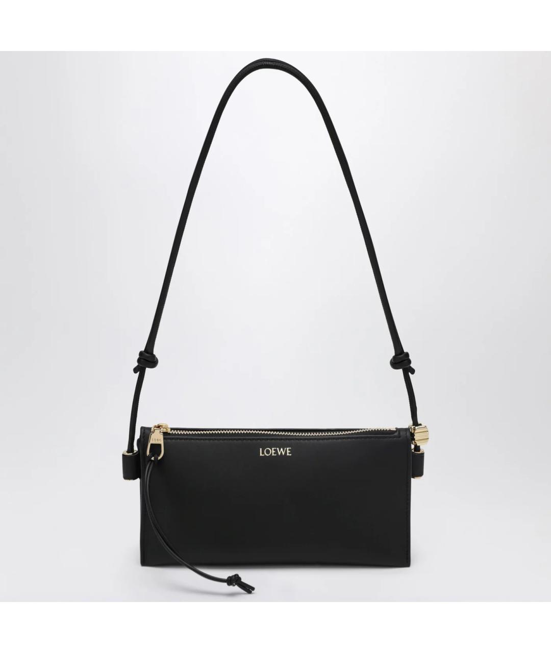 LOEWE Черная кожаная сумка через плечо, фото 3