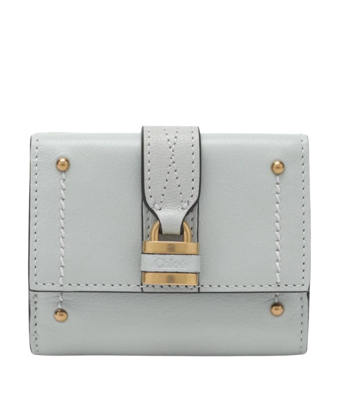 CHLOE Голубой кожаный кошелек, фото 1