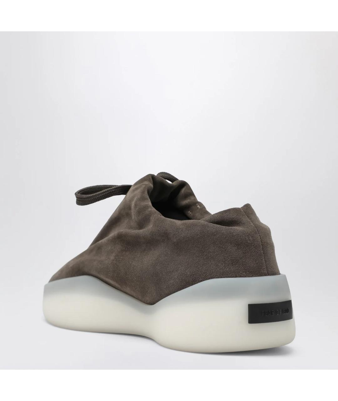 FEAR OF GOD Коричневые замшевые низкие кроссовки / кеды, фото 2