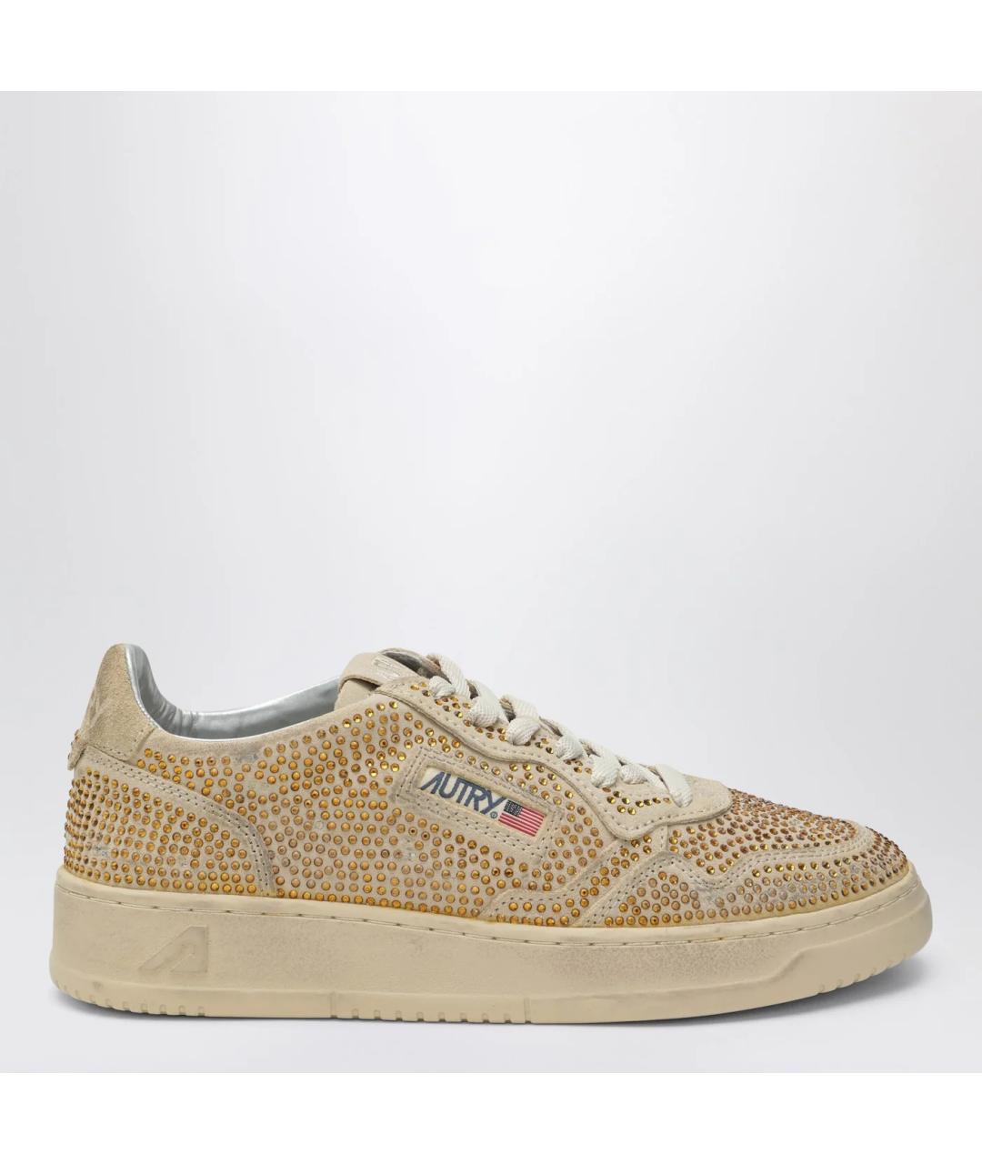 AUTRY Бежевые замшевые кроссовки, фото 3