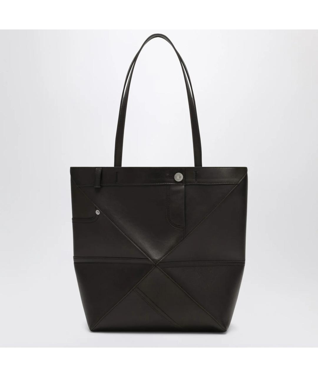 LOEWE Коричневая кожаная сумка тоут, фото 3