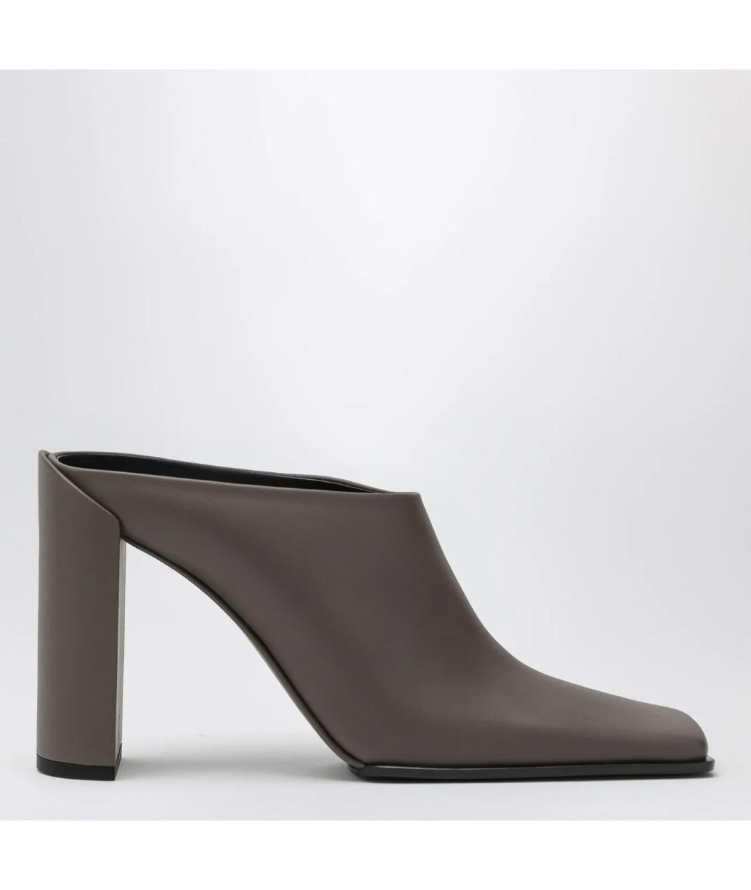 ALAIA Бежевые кожаные мюли, фото 3