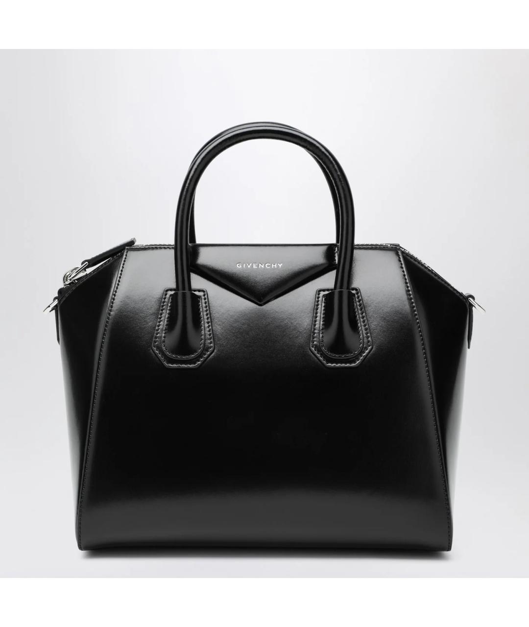 GIVENCHY Черная кожаная сумка тоут, фото 3