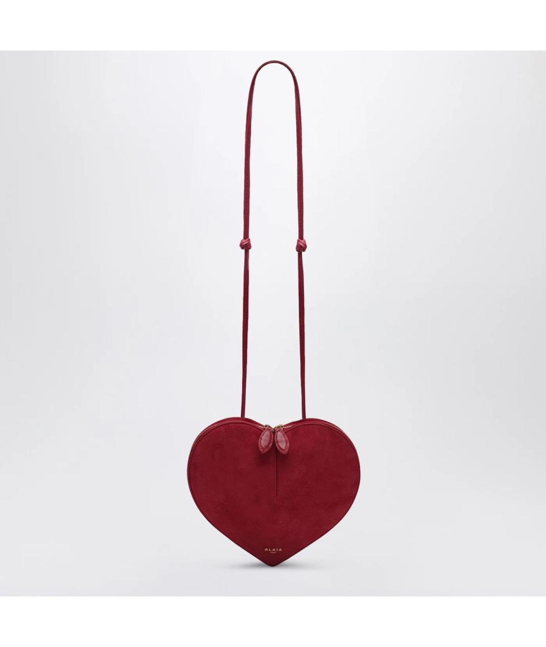 ALAIA Красная кожаная сумка через плечо, фото 3