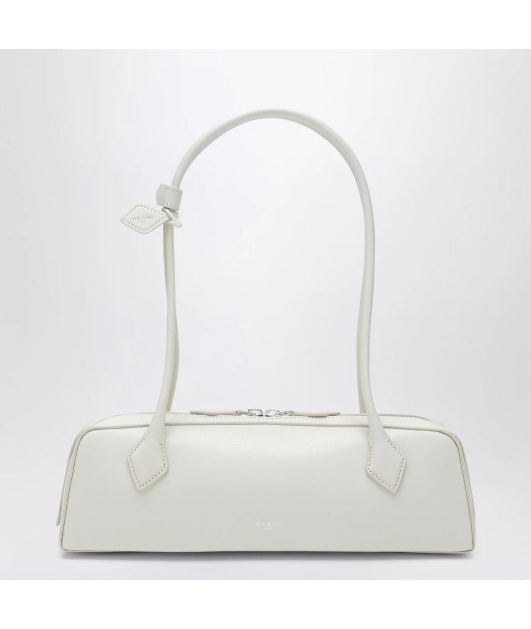 ALAIA Белая кожаная сумка через плечо, фото 3