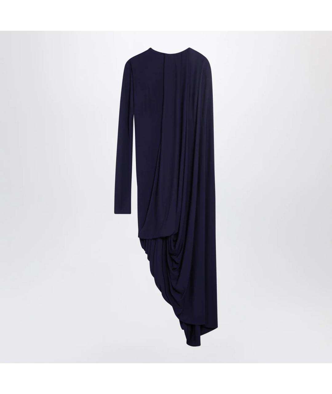 SPORTMAX Фиолетовое хлопковое коктейльное платье, фото 2