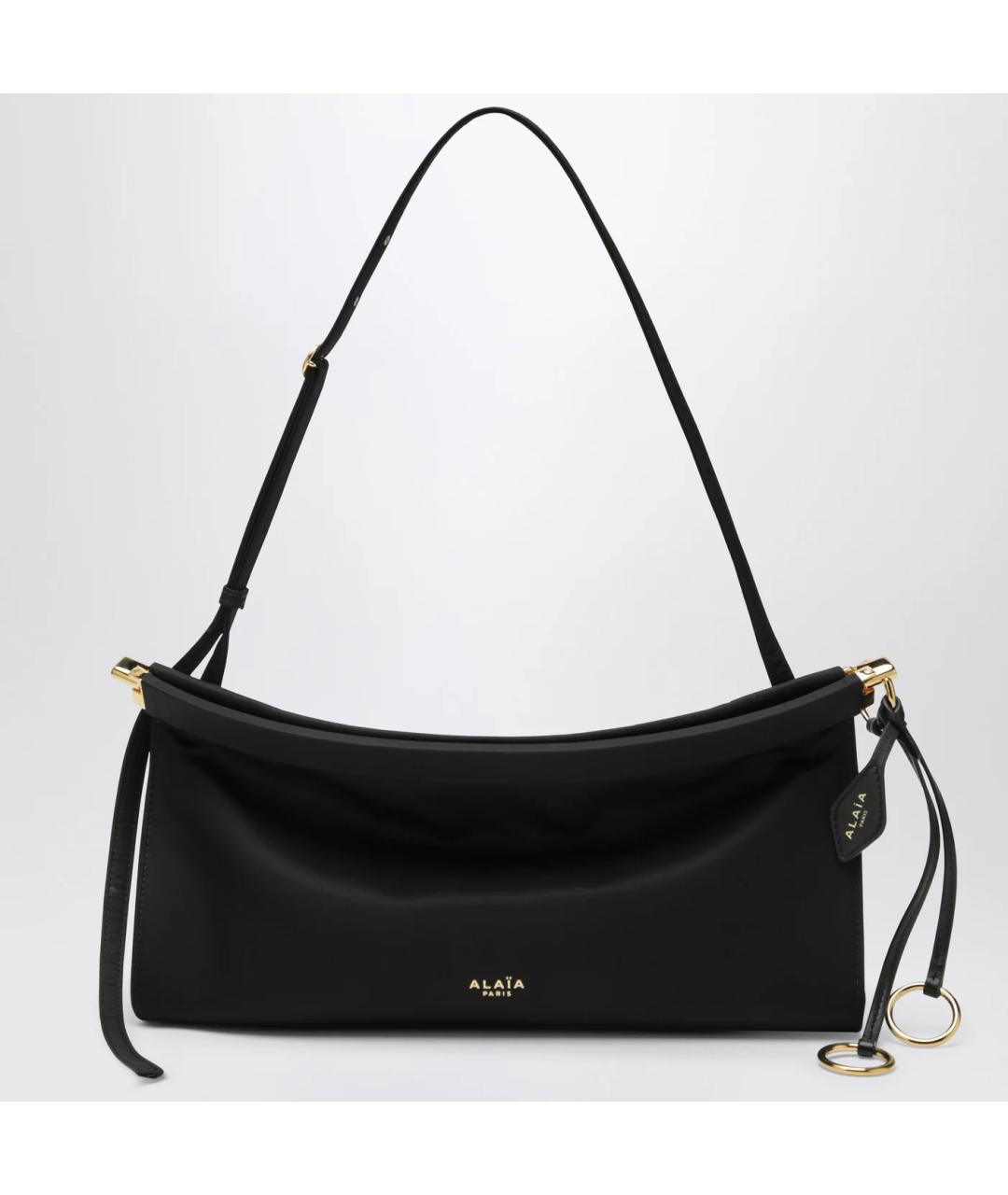 ALAIA Черная кожаная сумка через плечо, фото 3