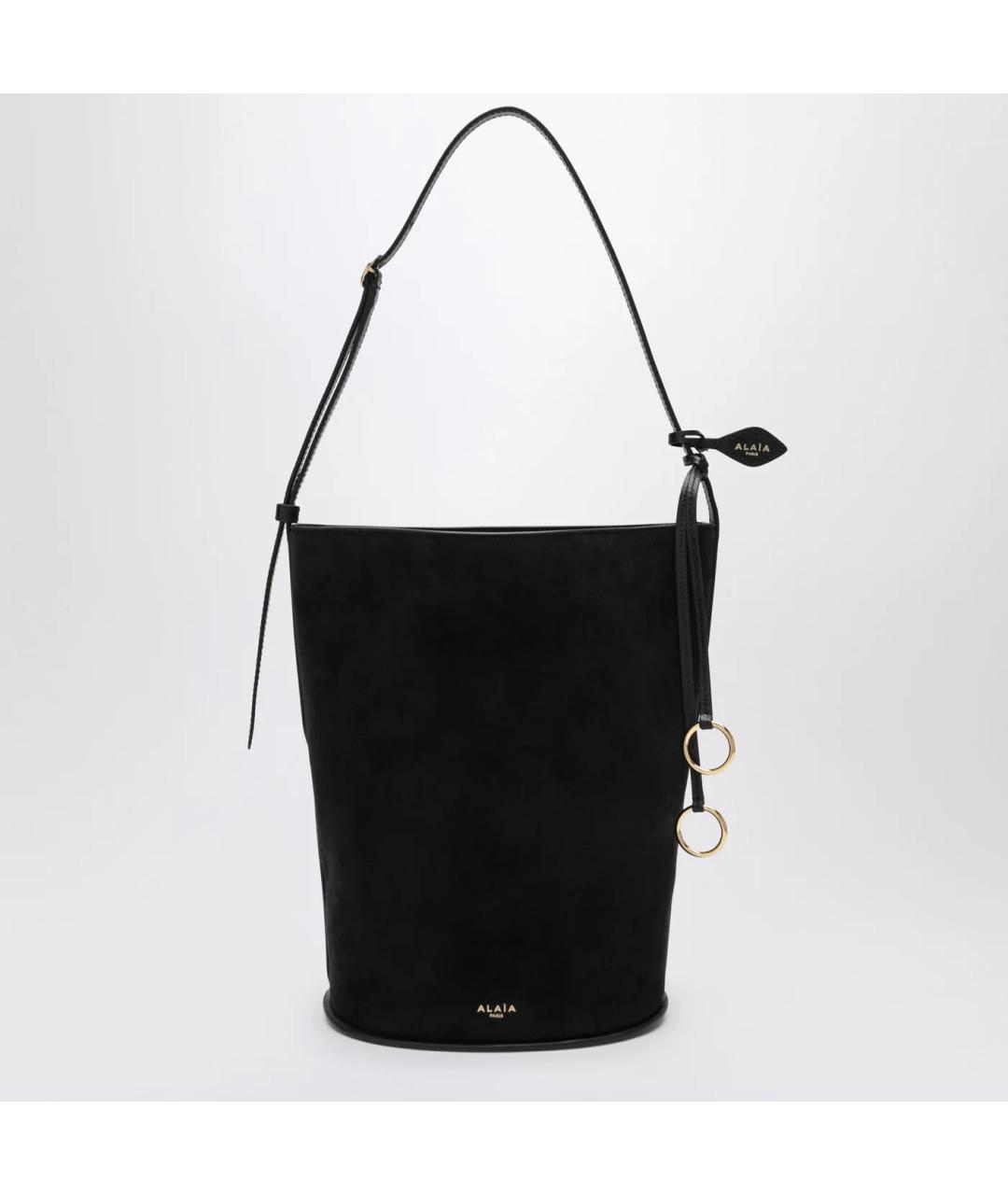 ALAIA Черная замшевая сумка через плечо, фото 3