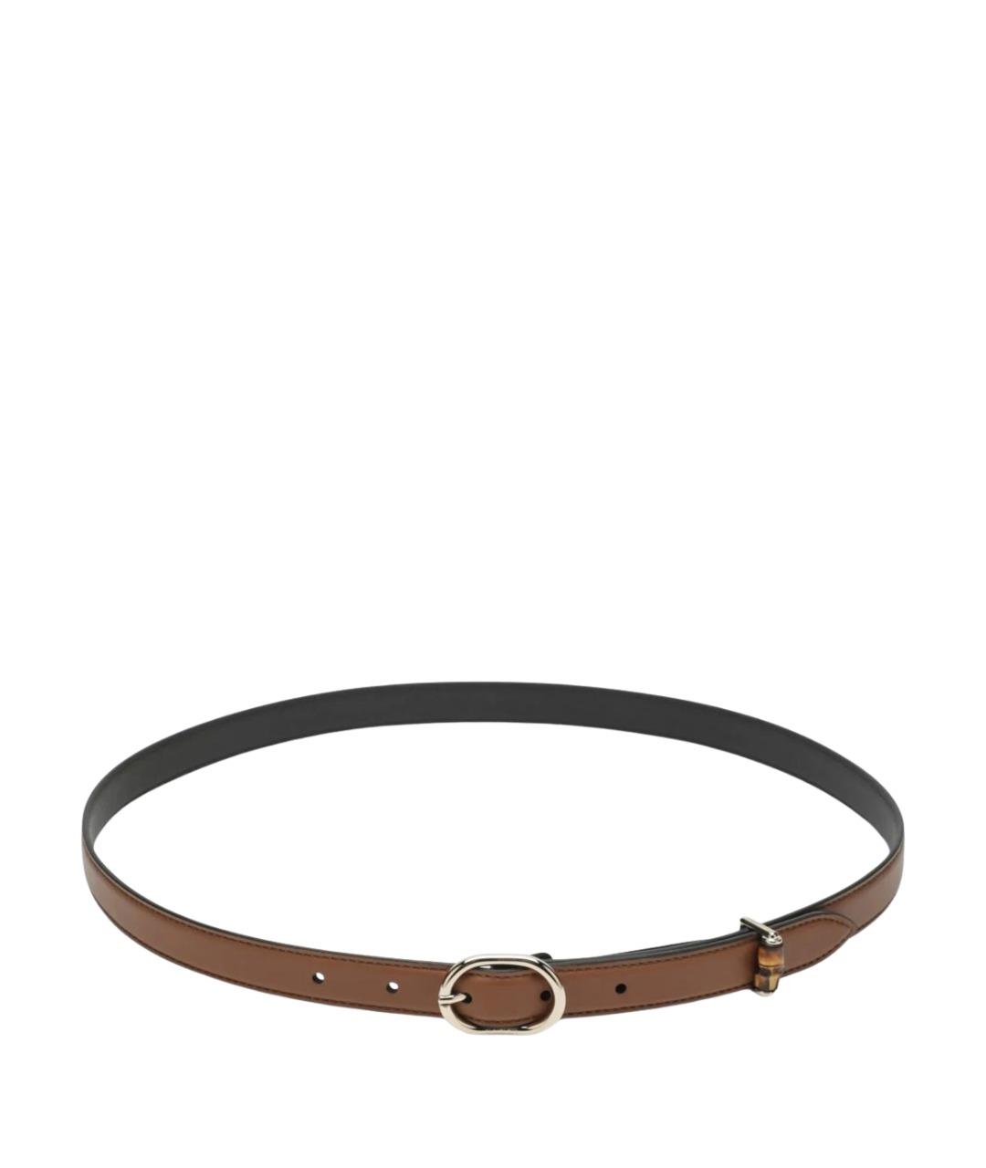 GUCCI Коричневый кожаный ремень, фото 1