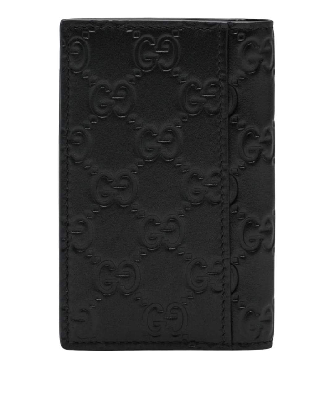 GUCCI Черный кожаный кардхолдер, фото 2