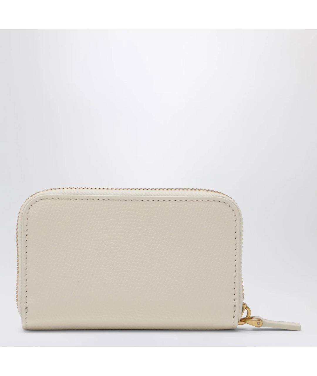 VALENTINO Белый кожаный кошелек, фото 2