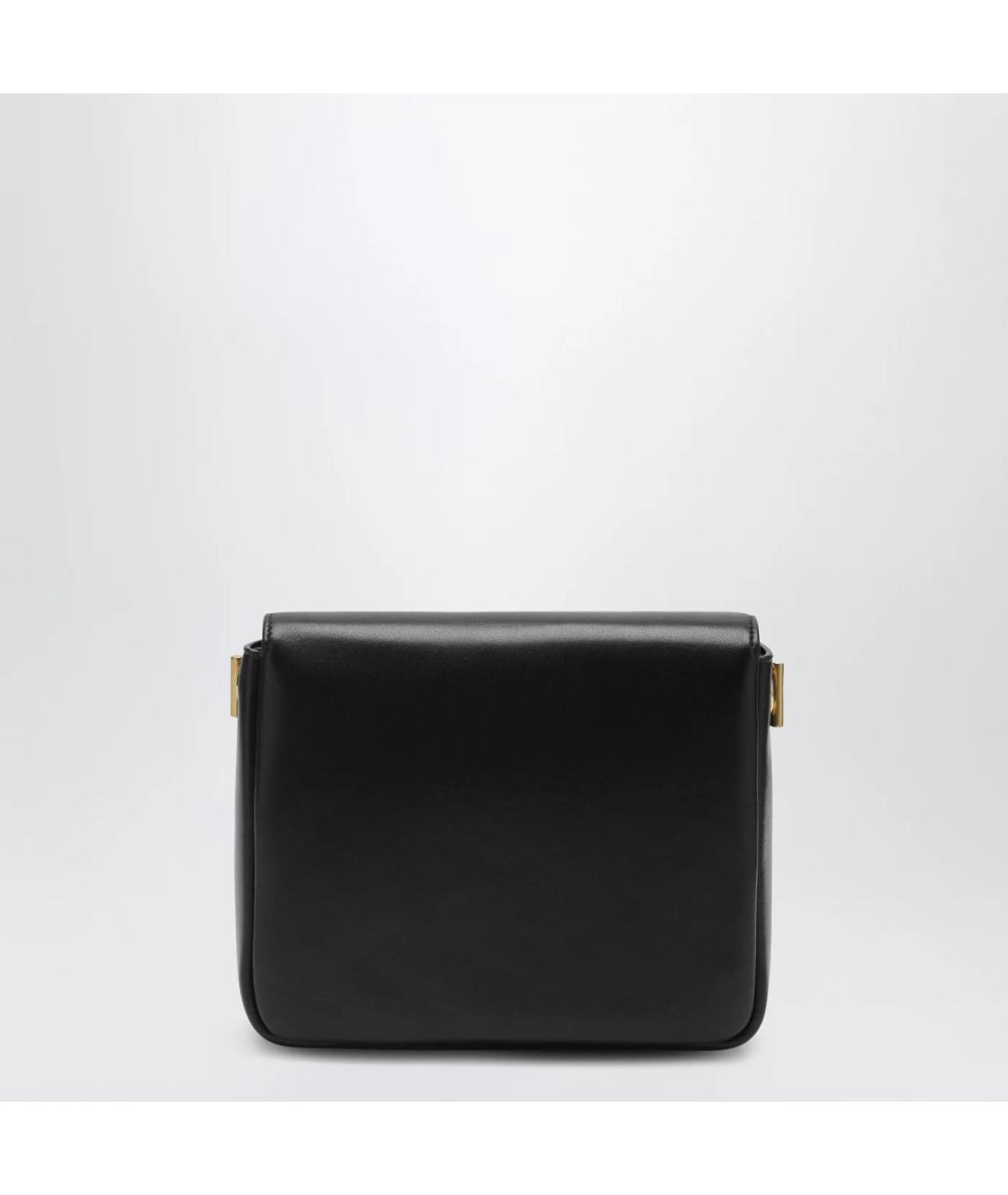SAINT LAURENT Черная кожаная сумка через плечо, фото 2