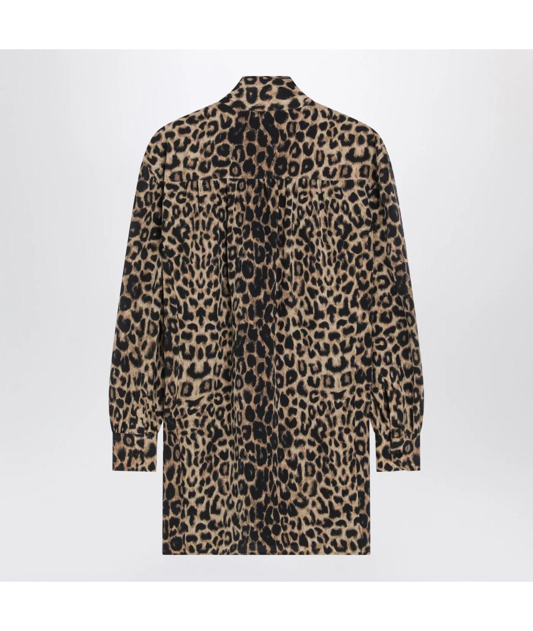 SAINT LAURENT Мульти шелковое коктейльное платье, фото 2