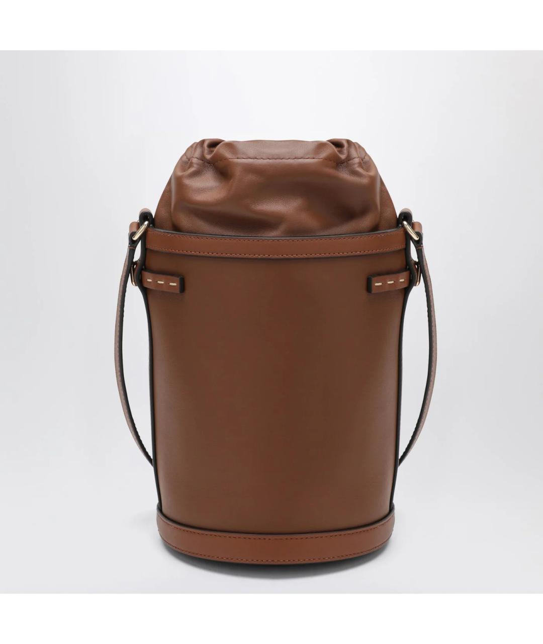 VALENTINO Коричневая кожаная сумка через плечо, фото 2