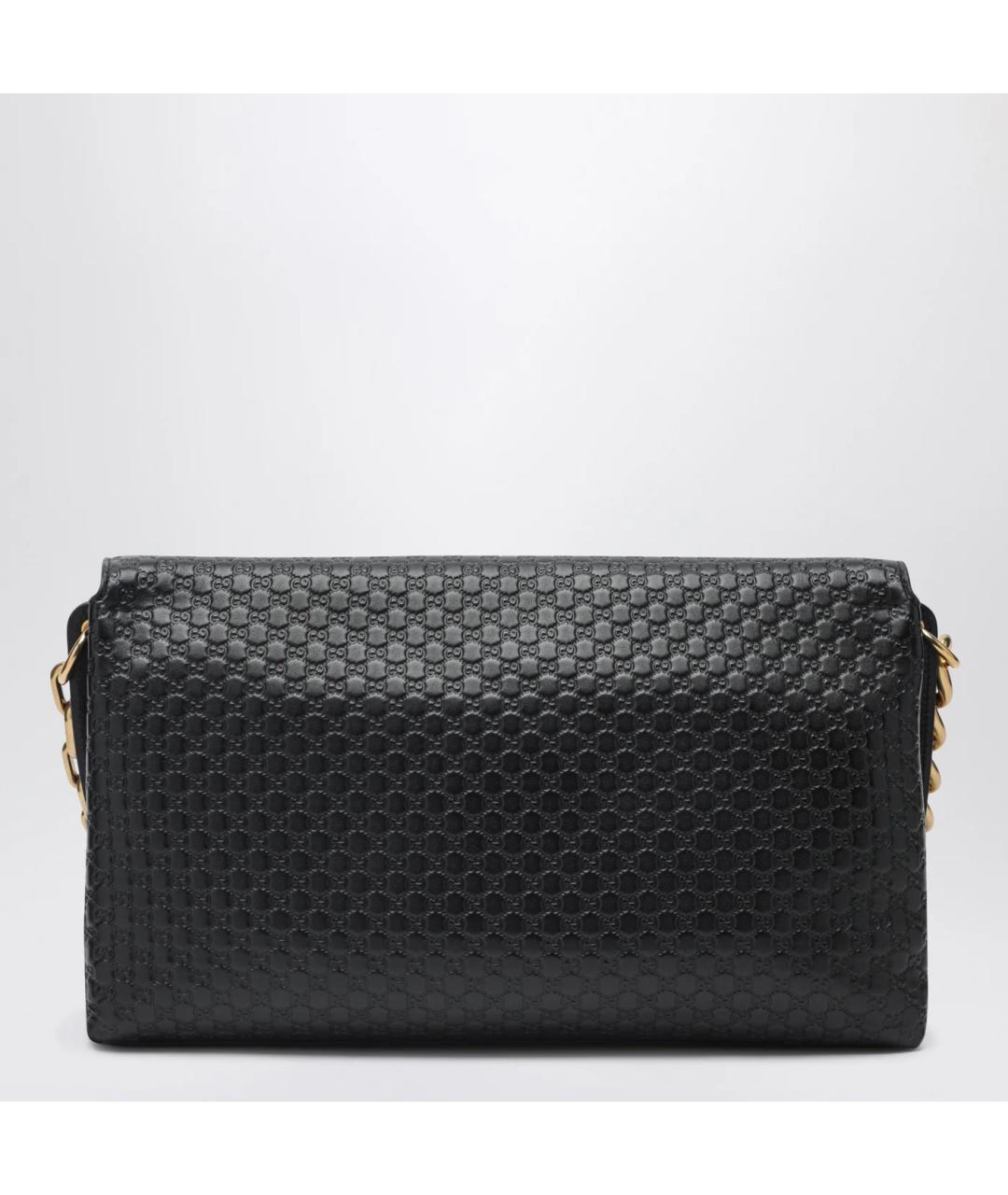 GUCCI Черная кожаная сумка через плечо, фото 2