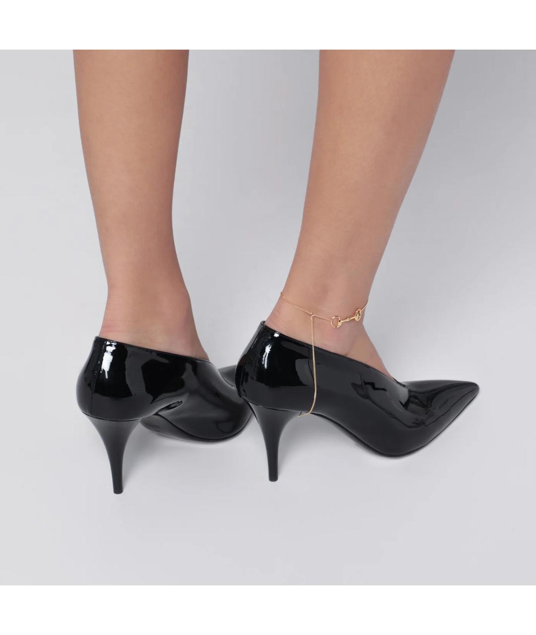 GUCCI Черные туфли из лакированной кожи, фото 2