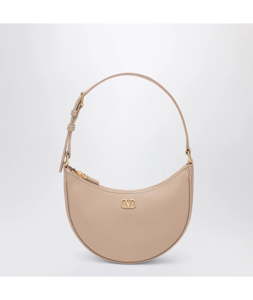 VALENTINO Розовая кожаная сумка с короткими ручками, фото 3