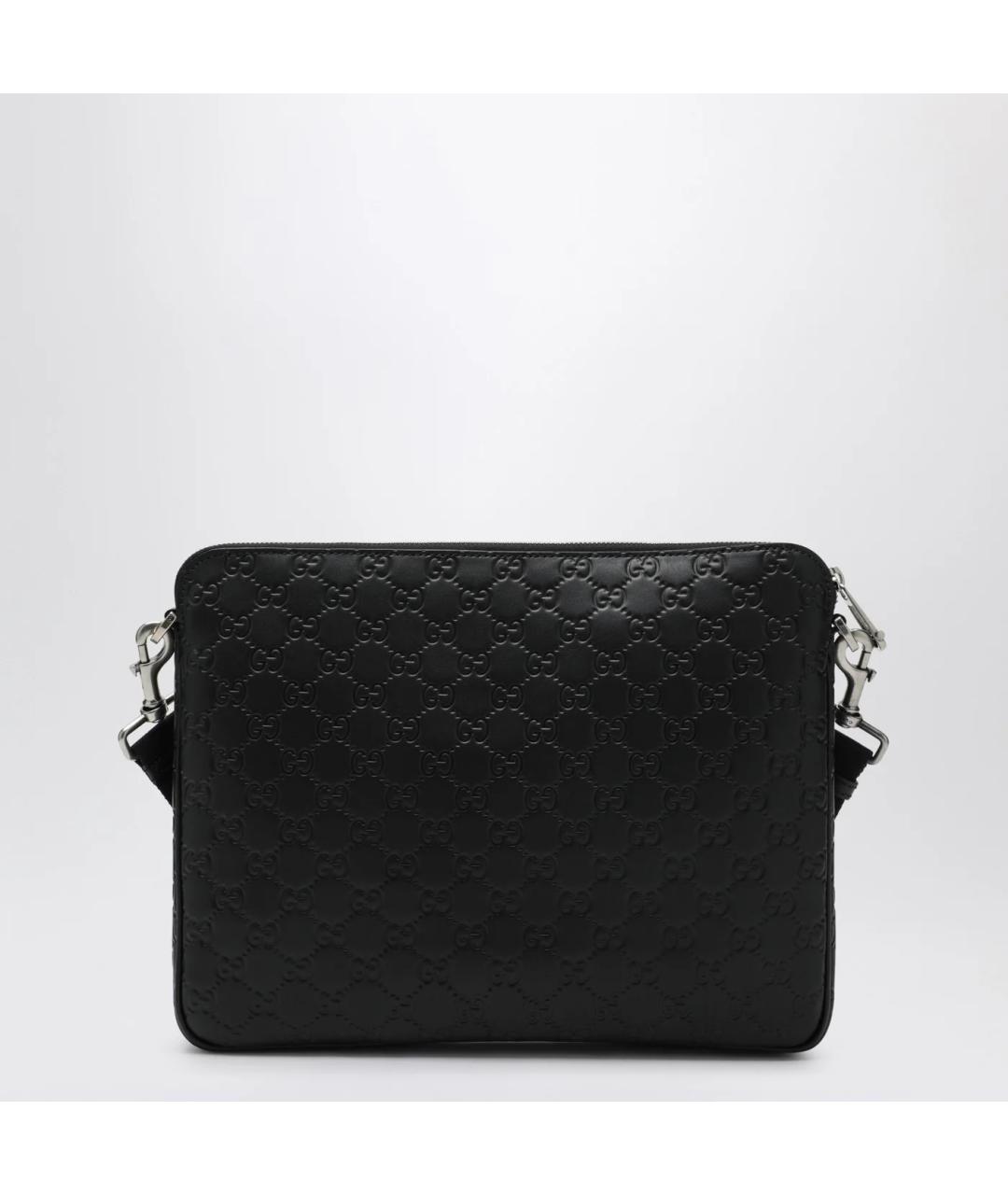 GUCCI Черная кожаная сумка на плечо, фото 2