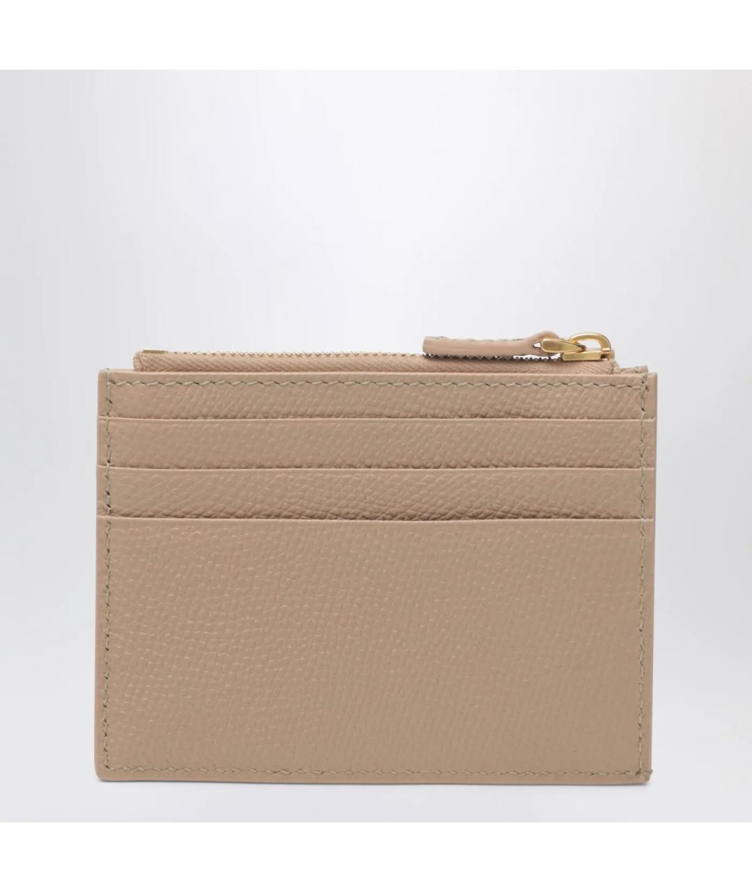 VALENTINO Розовый кожаный кошелек, фото 2