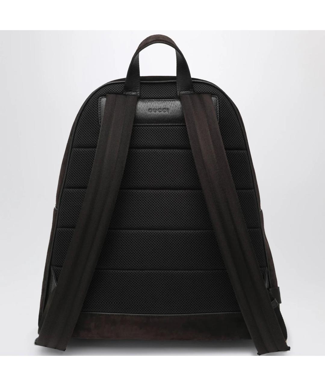 GUCCI Коричневый замшевый рюкзак, фото 2