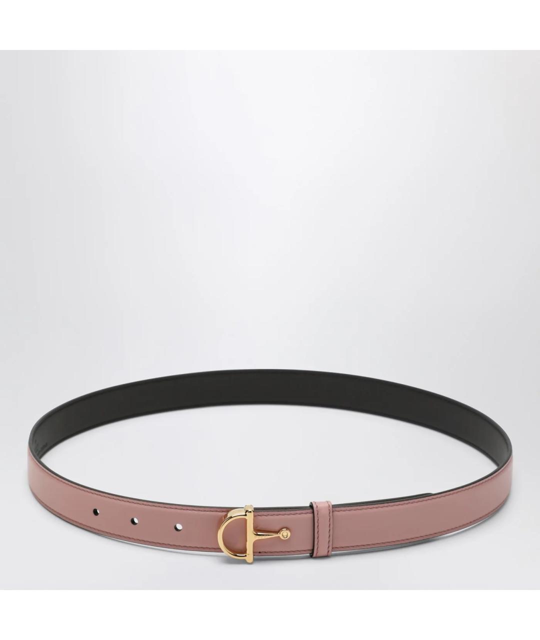 GUCCI Розовый кожаный ремень, фото 3