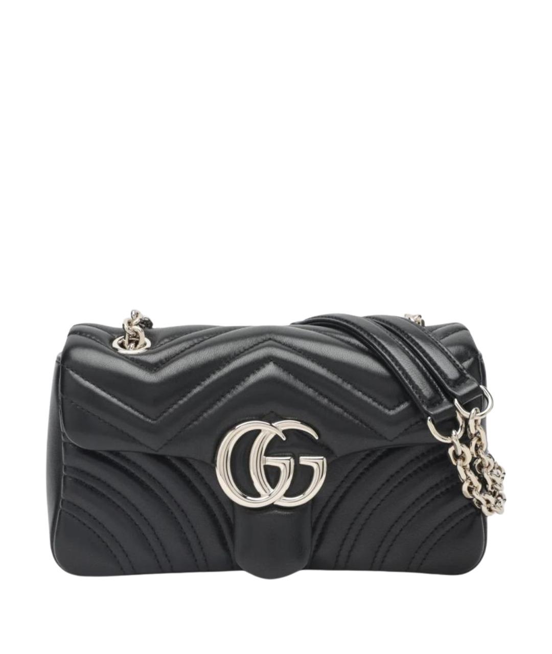 GUCCI Черная кожаная сумка через плечо, фото 1