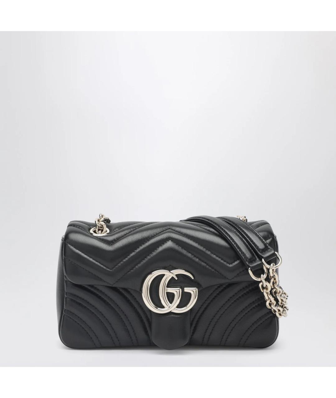 GUCCI Черная кожаная сумка через плечо, фото 3