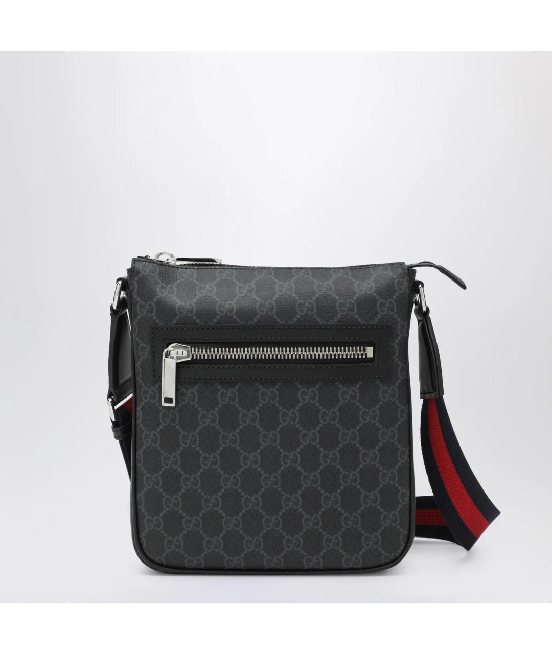 GUCCI Черная хлопковая сумка на плечо, фото 3