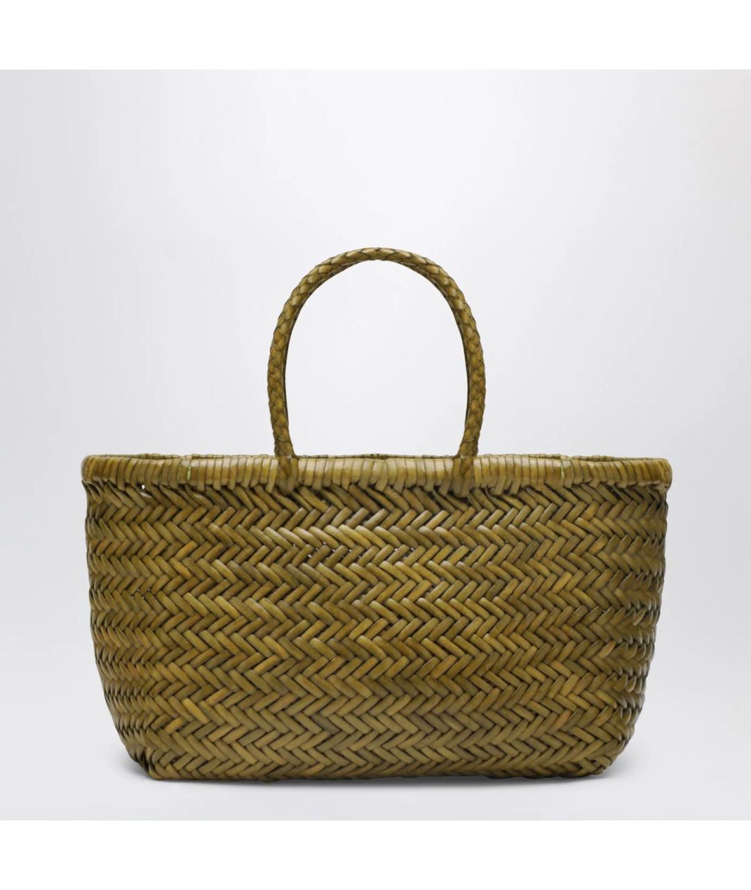 Dragon Diffusion Зеленая кожаная сумка тоут, фото 3