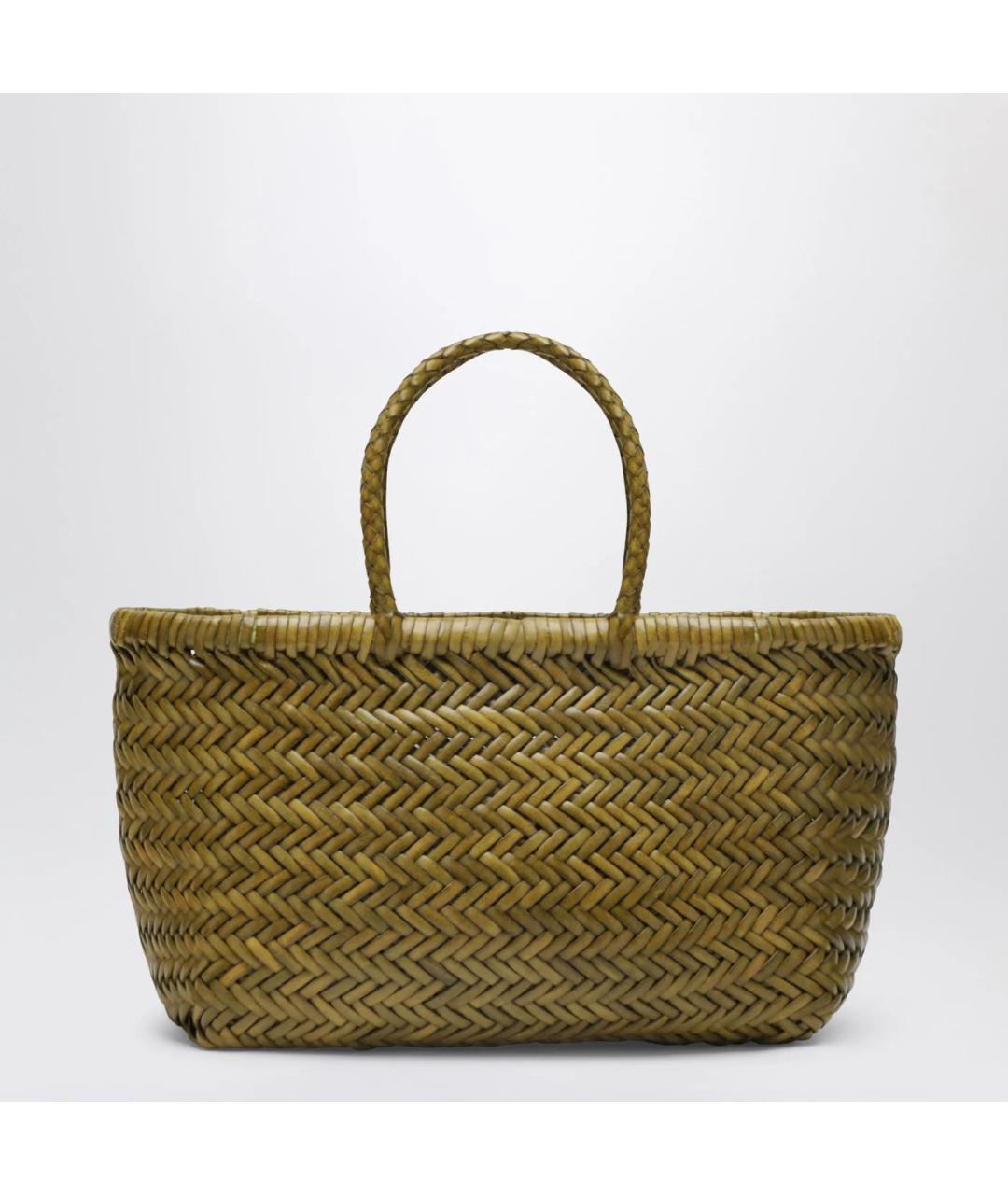 Dragon Diffusion Зеленая кожаная сумка тоут, фото 2