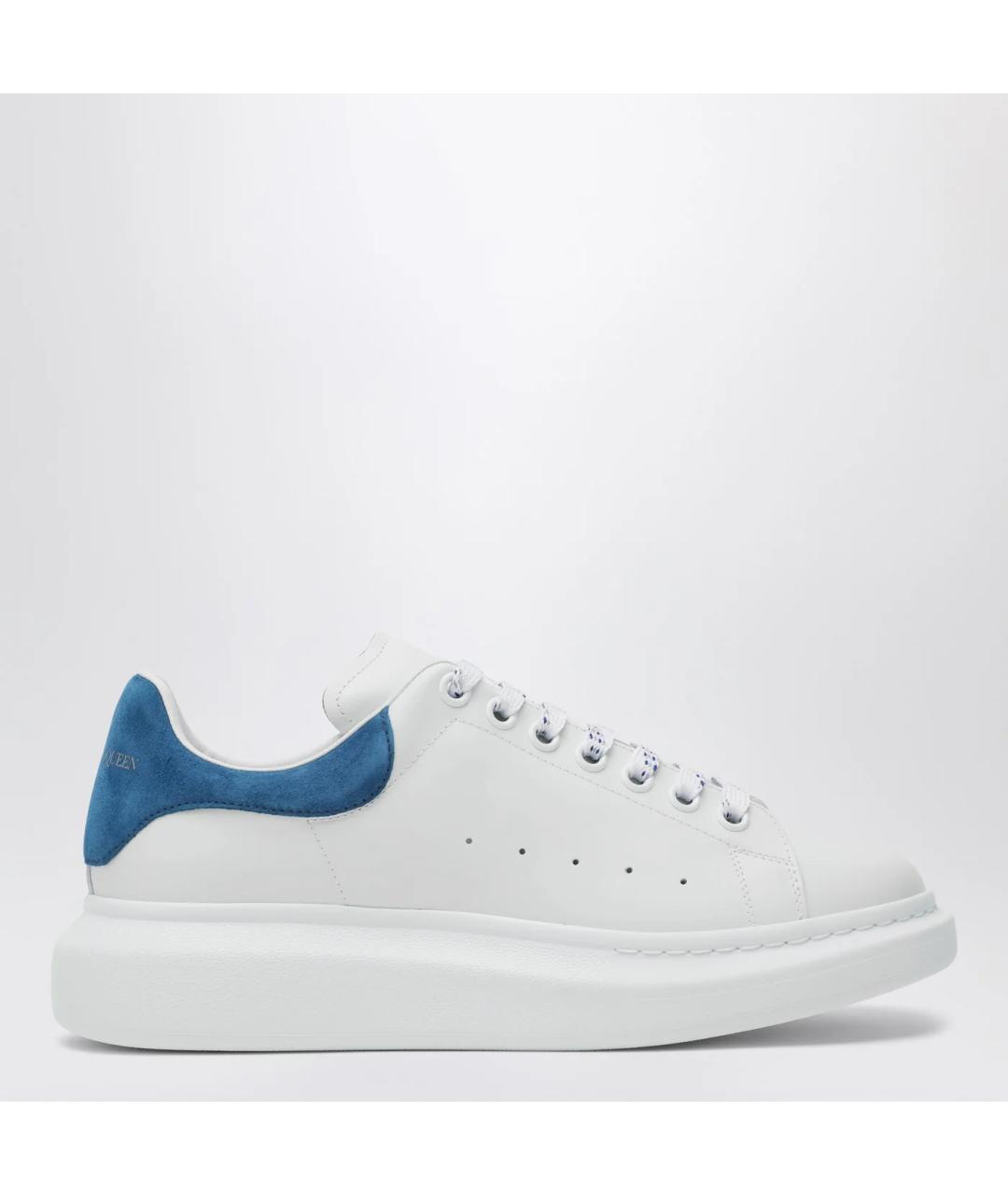 ALEXANDER MCQUEEN Белые кожаные низкие кроссовки / кеды, фото 3