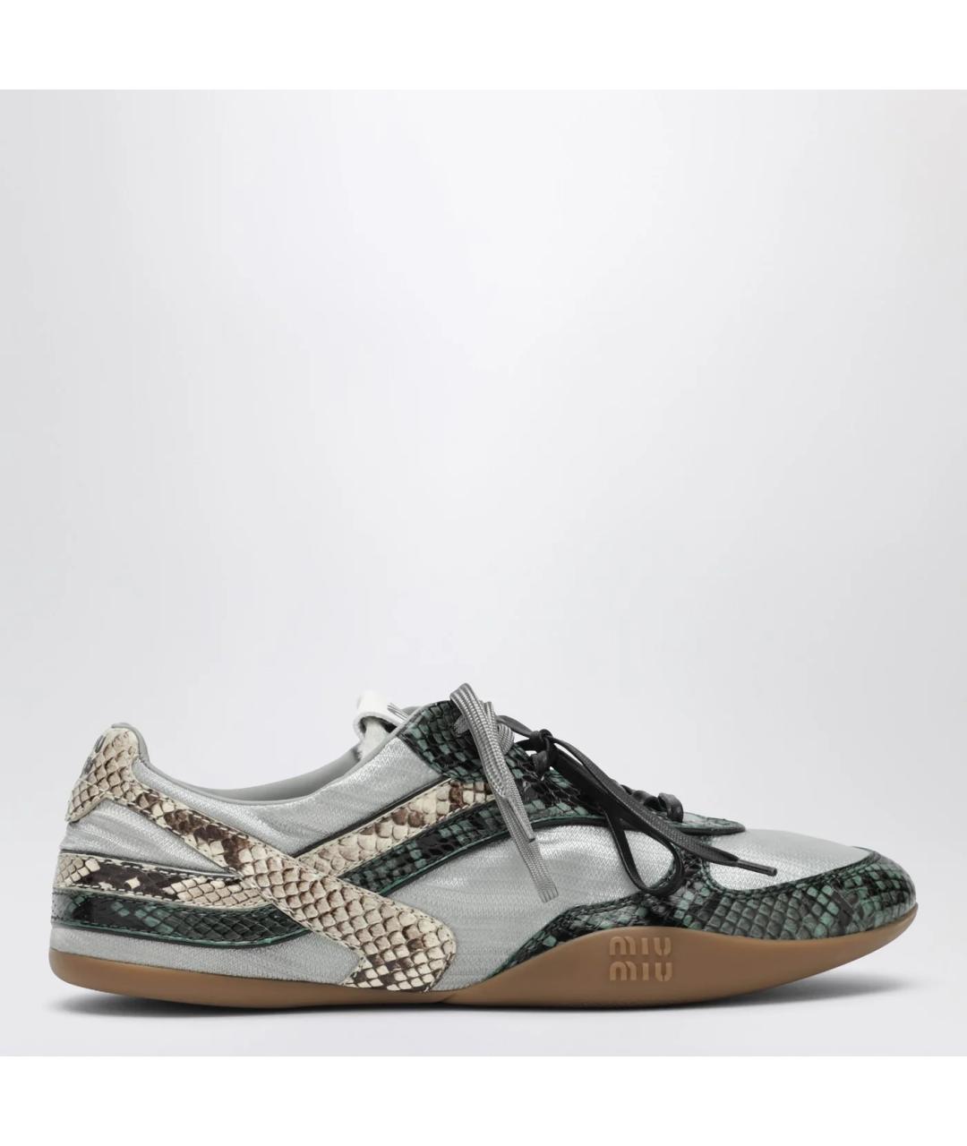 MIU MIU Мульти кожаные кроссовки, фото 3