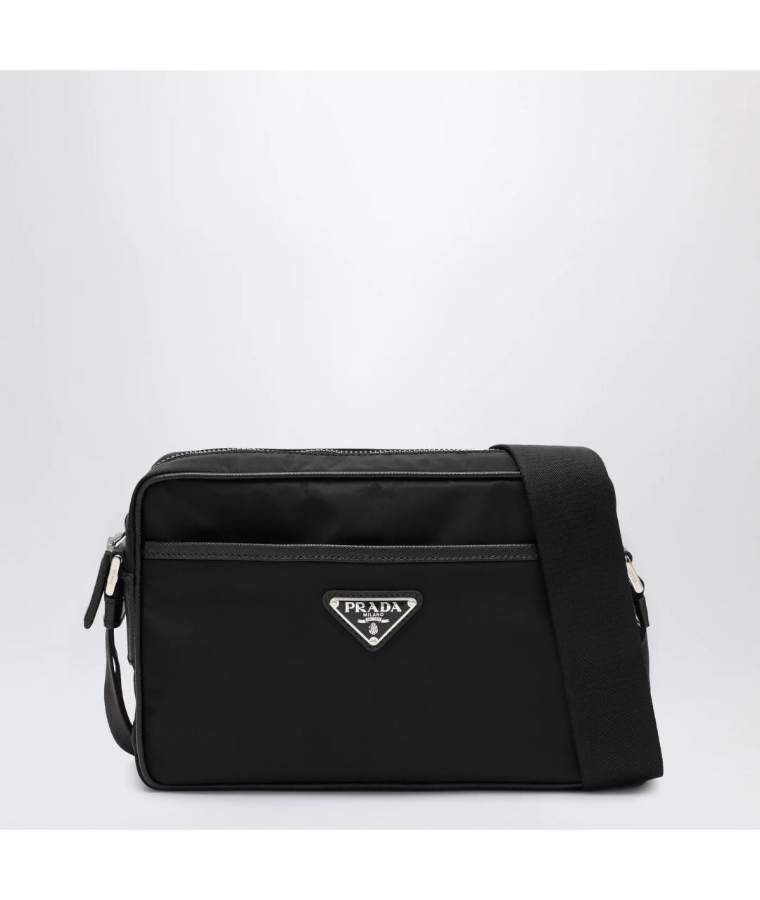 PRADA Черная синтетическая сумка на плечо, фото 3