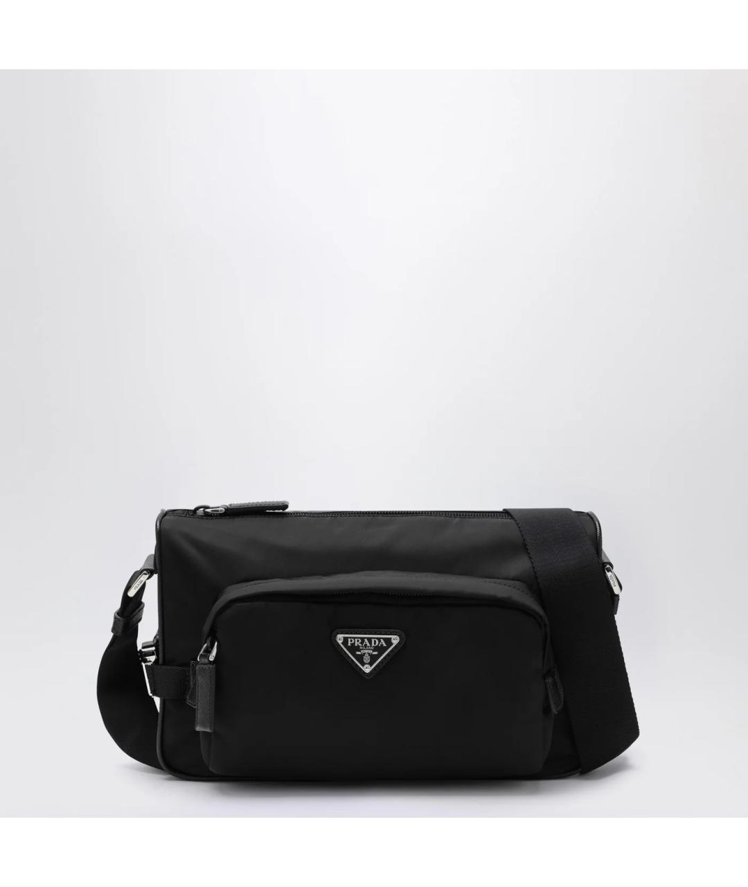 PRADA Черная синтетическая сумка на плечо, фото 3