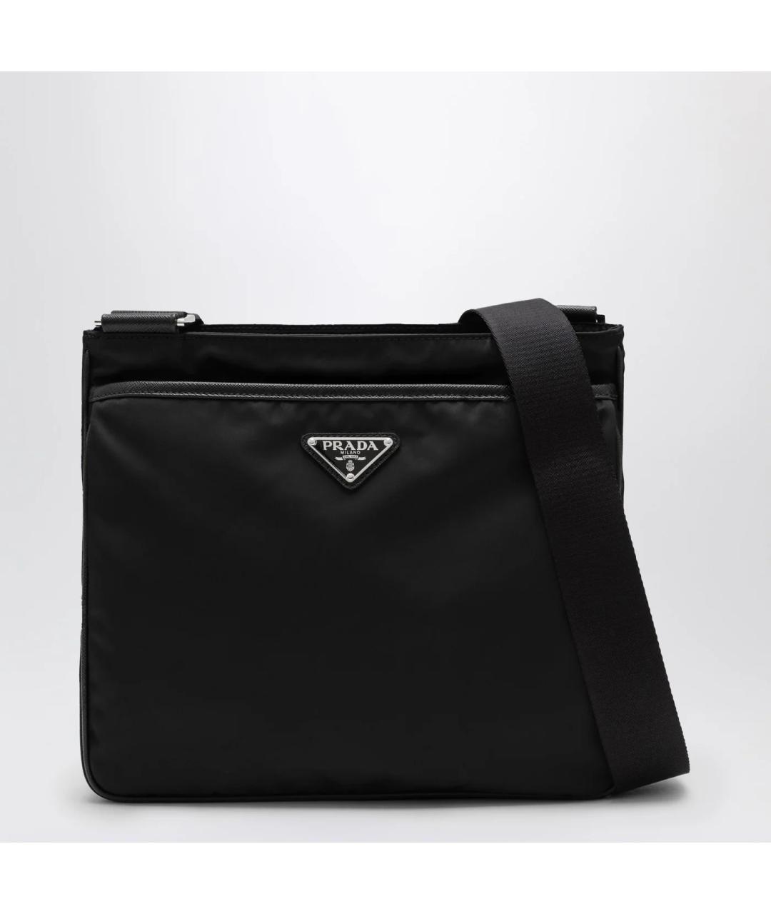 PRADA Черная синтетическая сумка на плечо, фото 3